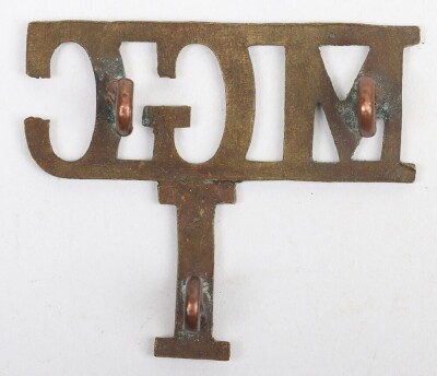 Scarce WW1 British Machine Gun Corps Infantry Shoulder Title - 2