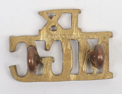 Rare Unofficial WW1 9th Battalion Machine Gun Corps Shoulder Title - 2