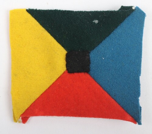 WW1 Machine Gun Corps Cloth Formation Sign of the 23rd Battalion MGC