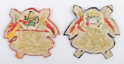 9th Queens Royal Lancers Officers Dress Cap and Beret Badges - 2
