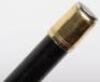 ^A 19th century ivory and gold colour handle walking stick - 3