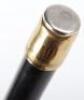 ^A 19th century ivory and gold colour handle walking stick - 4