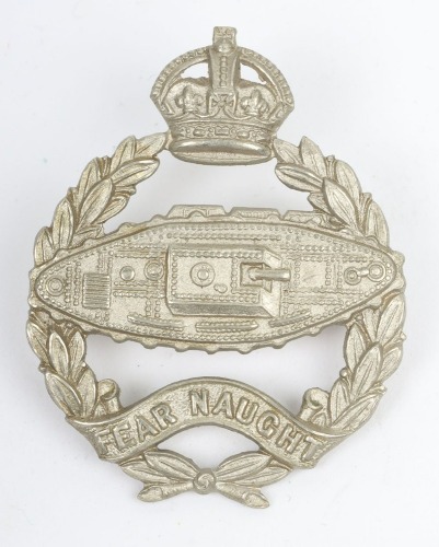 Scarce 1924 Pattern Royal Tank Corps Other Ranks Cap Badge