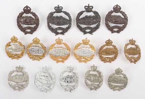Grouping of Royal Tank Regiment Collar Badges