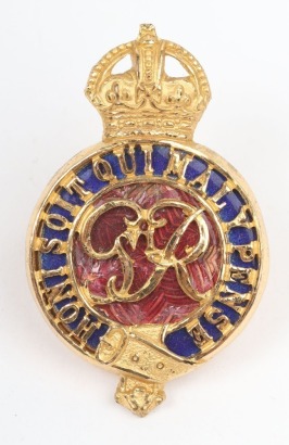George VI Household Cavalry Officers Dress Cap Badge