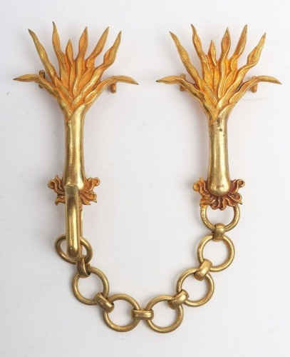 Scarce Set of Welsh Guards Officers Cloak Chains
