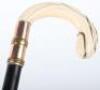 ^A 19th century ivory and gold colour handle walking stick - 6
