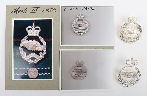EIIR Royal Tank Regiment Pipers Bonnet Badges