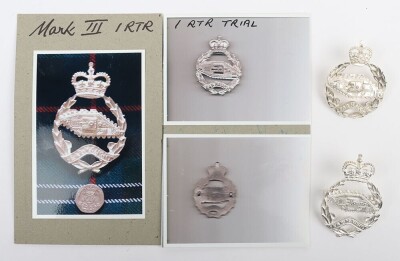 EIIR Royal Tank Regiment Pipers Bonnet Badges