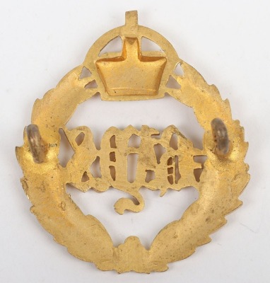 The Queens Bays 2nd Dragoon Guards Officers Cap Badge - 2