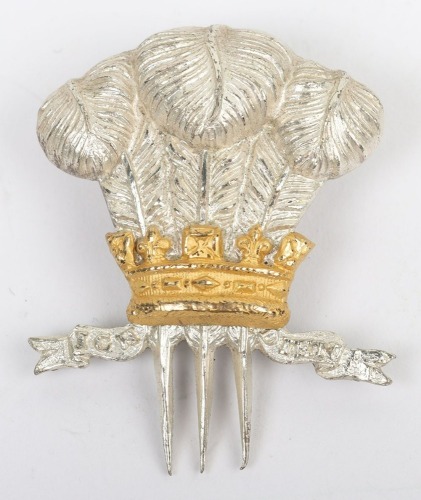 10th Royal Hussars Officers Tent Cap Badge
