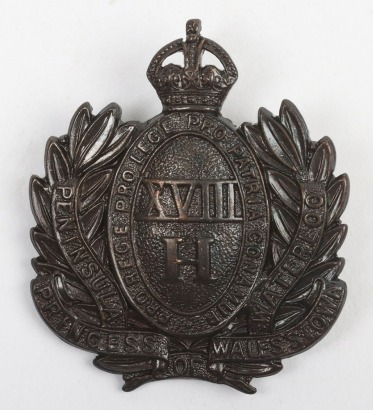 Scarce 18th (Queen Mary&rsquo;s Own) Royal Hussars Officers Cap Badge
