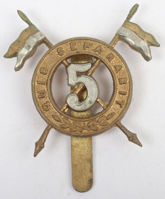 5th Royal Irish Lancers Other Ranks Cap Badge