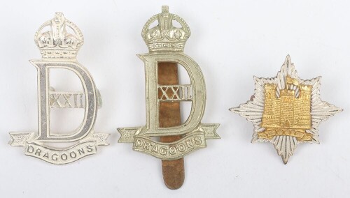 WW2 War Raised 22nd Dragoons Badge Grouping