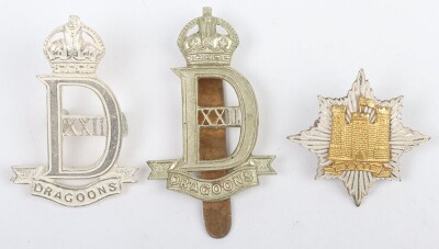 WW2 War Raised 22nd Dragoons Badge Grouping