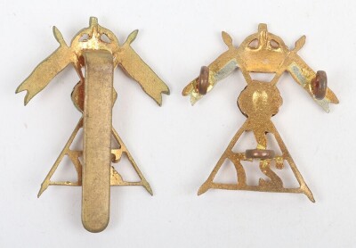 WW2 War Raised 27th Lancers Cap Badge - 2