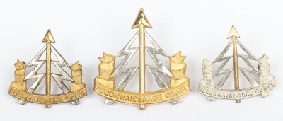 WW2 Reconnaissance Corps Officers Silver Gilt Cap Badge