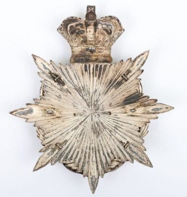 Victorian 2nd Volunteer Battalion Hampshire Regiment Officers Home Service Helmet Plate, - 2