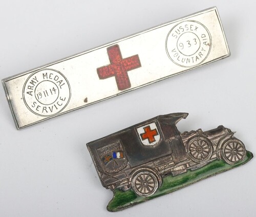 Rare Set of WW1 Medical and Red Cross Badges