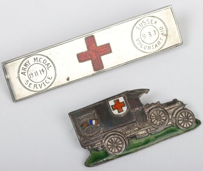 Rare Set of WW1 Medical and Red Cross Badges