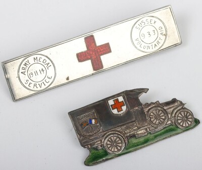 Rare Set of WW1 Medical and Red Cross Badges