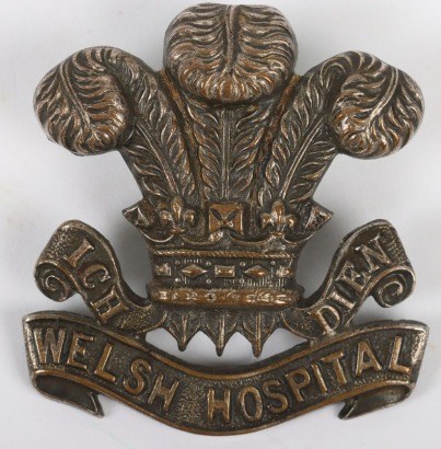 Rare Welsh Hospital Cap Badge