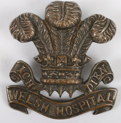 Rare Welsh Hospital Cap Badge