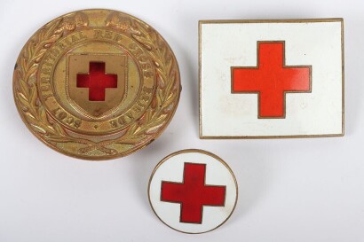 3x Great War Red Cross Badges