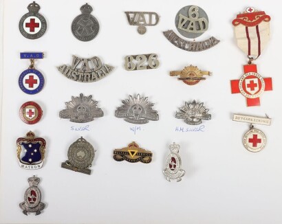 Grouping of Australian and New Zealand Red Cross Badges
