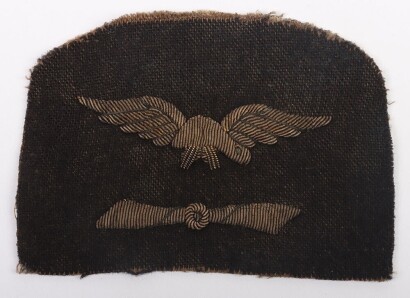 WW1 Great War Royal Naval Air Service (RNAS) Engineers Sleeve Badge.