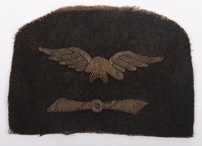 WW1 Great War Royal Naval Air Service (RNAS) Engineers Sleeve Badge.