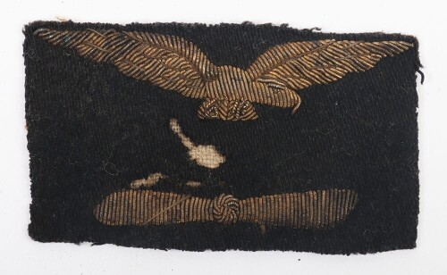 WW1 Great War Royal Naval Air Service (RNAS) Engineers Sleeve Badge.