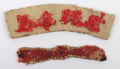 WW1 Royal Naval Air Service (RNAS) Embroidered Khaki Title & Propeller. - 2