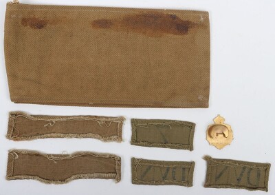 WW2 Home Guard Cloth Insignia & Armband, 7th Devon's (Okehampton) Battalion. - 3