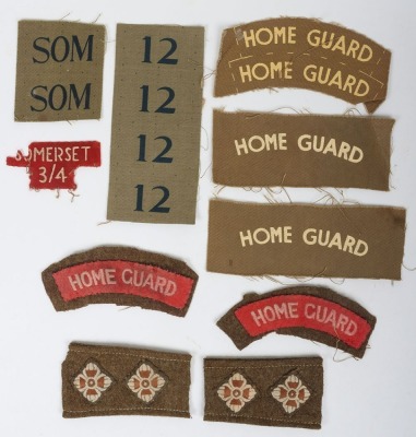 WW2 Home Guard Insignia Grouping, Including Unissued Examples.