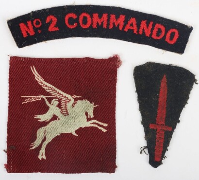 WW2 British, Airborne and Commando Cloth Insignia.