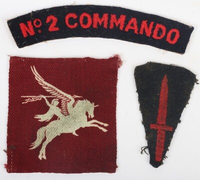 WW2 British, Airborne and Commando Cloth Insignia.