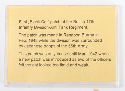 WW2 British 17th Division, Anti Tank Regiment Patch. - 3