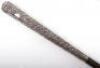 A 19th century silver (unmarked) colonial walking cane, decorated extensively with birds and palms - 11
