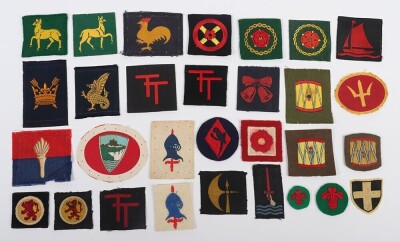 British Army Mixed Cloth Insignia Grouping.