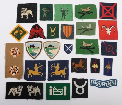 British Army Mixed Cloth Insignia Grouping.