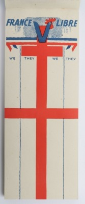 Free French Insignia Grouping, Including a Rare, Free French Navy 'La Combattante' pin badge. - 4