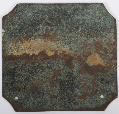 1st Battalion North Staffordshire Regiment Bed / Duty Plate - 2