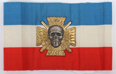 French 1930's Croix de Feu (Cross of Fire) Political Movement Armband