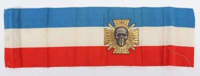 French 1930's Croix de Feu (Cross of Fire) Political Movement Armband - 2