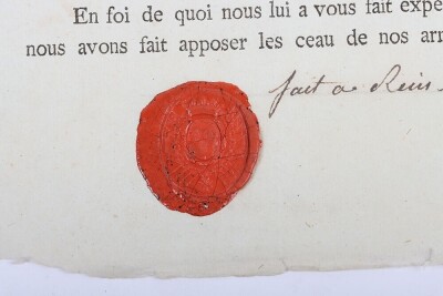 Napoleonic - Charles Fredinand Duc de Berry, Signed Document, 1801, - 2