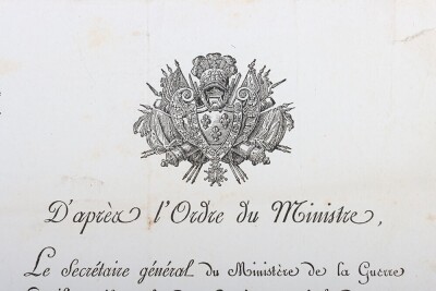 Official Document Relating to the death of French Soldier Moreaux of the 134th Regiment of the Line in 1813, - 2