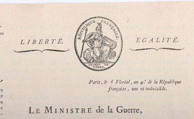 French Napoleonic Document of the 4th Division and Claude Petiet Interest - 2