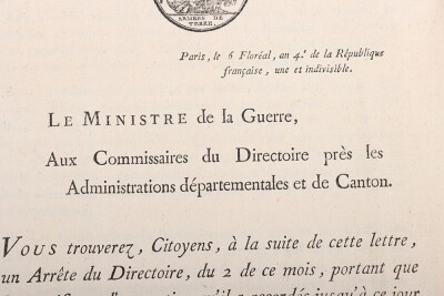 French Napoleonic Document of the 4th Division and Claude Petiet Interest - 4