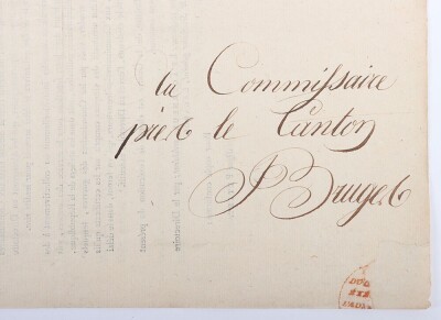 French Napoleonic Document of the 4th Division and Claude Petiet Interest - 8